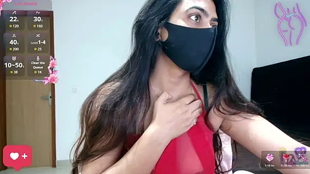Show de DesiZoya na webcam