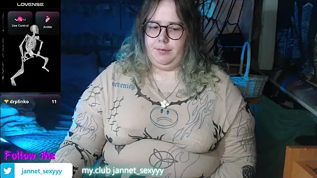 JannetPie Show in webcam