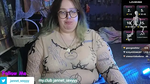 JannetPie Pertunjukan Webcam