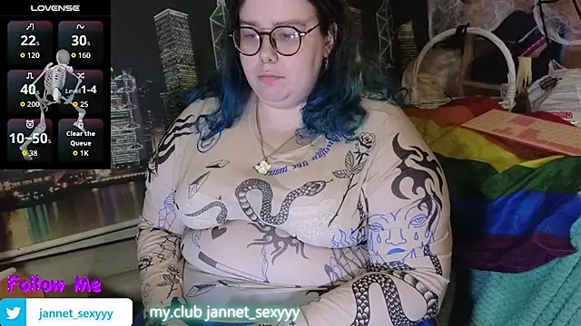 JannetPie Show in webcam