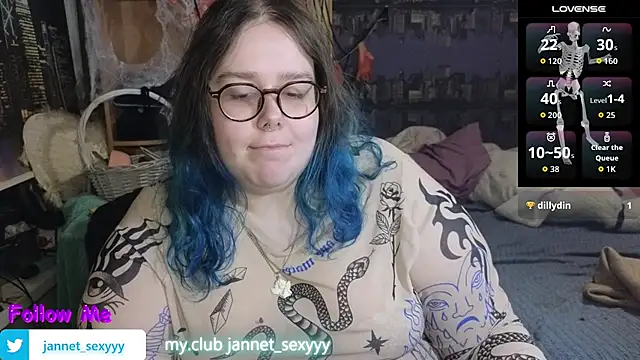JannetPie Show in webcam