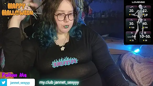 Show de JannetPie na webcam
