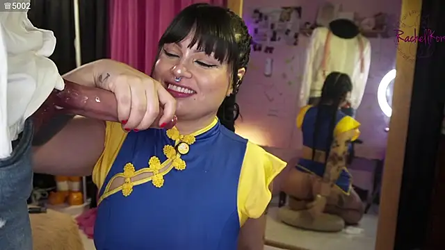 Show de Rachellkors na webcam