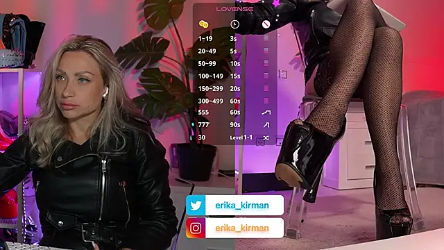 Erika_Kirman élő XXX-chatje