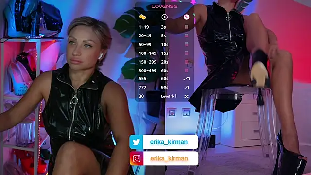 Show modela Erika_Kirman na web-kameri
