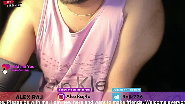 Show modela Alexx_RAJ na web-kameri