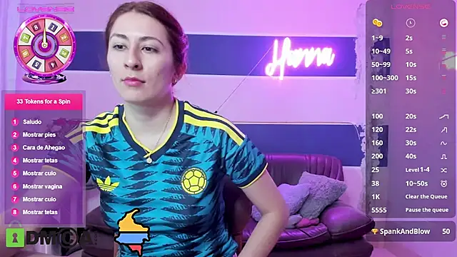 camiladeluca élő XXX-chatje