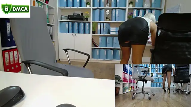 Show de secret-office na webcam