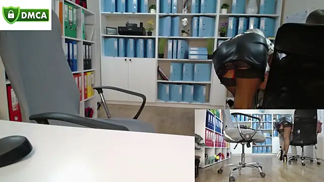 Show de secret-office na webcam