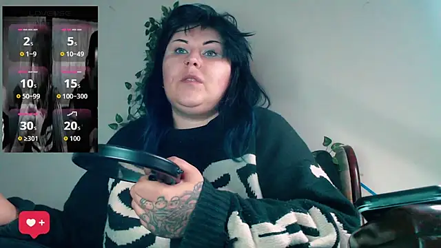 Show de Psychobitch7 na webcam