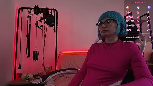 CyberXGoddess élő XXX-chatje
