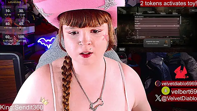 VelvetDiablo: вебкам-шоу