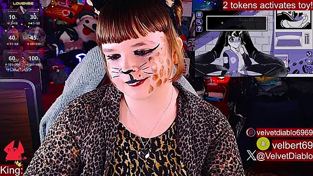 Show de VelvetDiablo na webcam