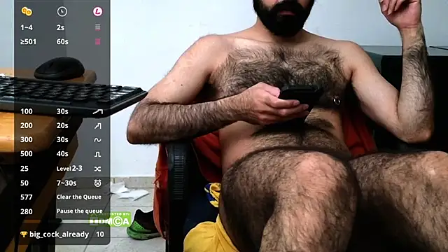 hairyale Шоу с уебкамера