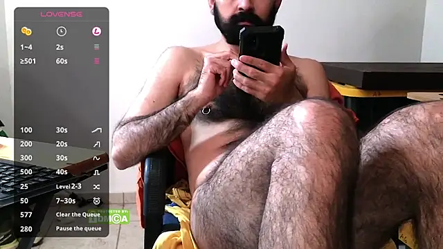 Show de hairyale na webcam
