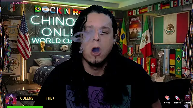 chino_roz: διαδικτυακό σόου στην κάμερα