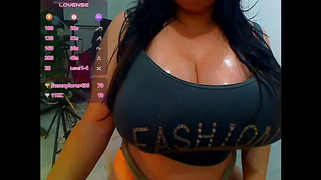 Show modela SexyLindaBig na web-kameri
