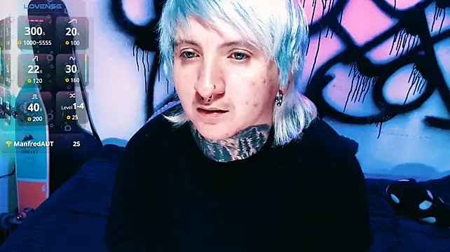 Show de Marieblueeyes na webcam