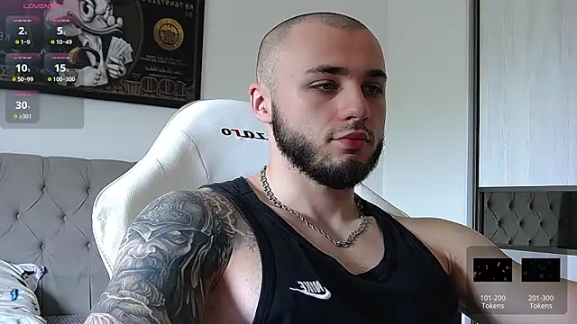 Show modela PaulGrow na web-kameri