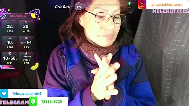 LaInsaciableIntensa 라이브 XXX 채팅