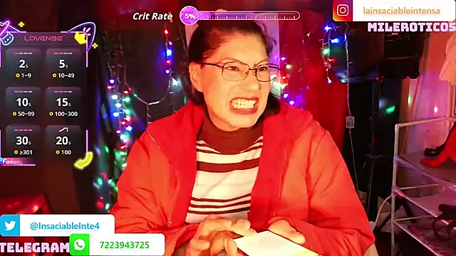 Show Webcam de LaInsaciableIntensa