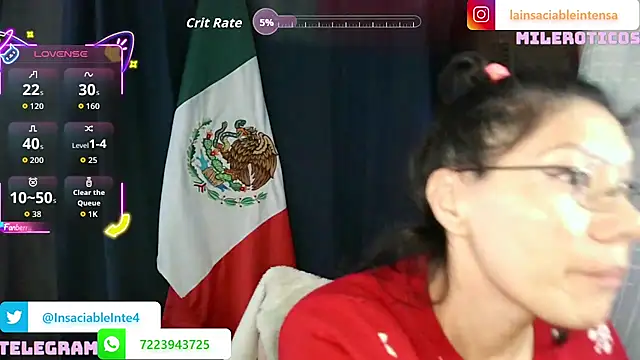 LaInsaciableIntensa Webcam-Show