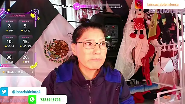 Show Webcam de LaInsaciableIntensa