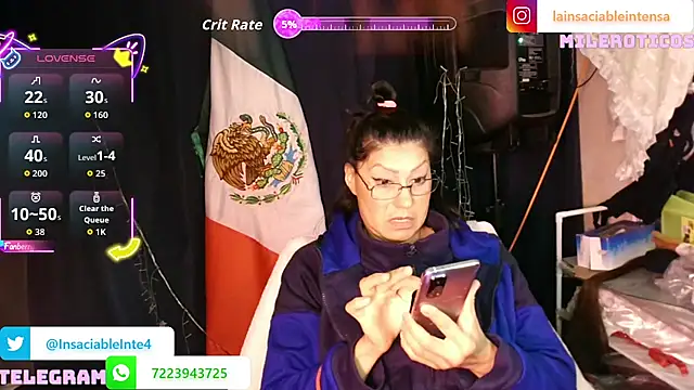 Show webcam de LaInsaciableIntensa