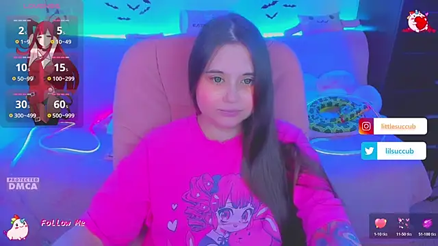 Lolisuccub webkamerás műsora