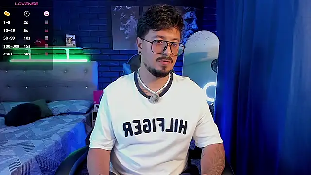 DaviidEvans_: διαδικτυακό σόου στην κάμερα