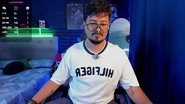 DaviidEvans_: διαδικτυακό σόου στην κάμερα