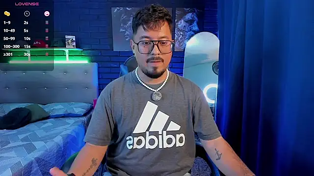 DaviidEvans_: διαδικτυακό σόου στην κάμερα
