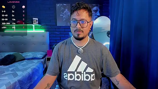 DaviidEvans_: διαδικτυακό σόου στην κάμερα