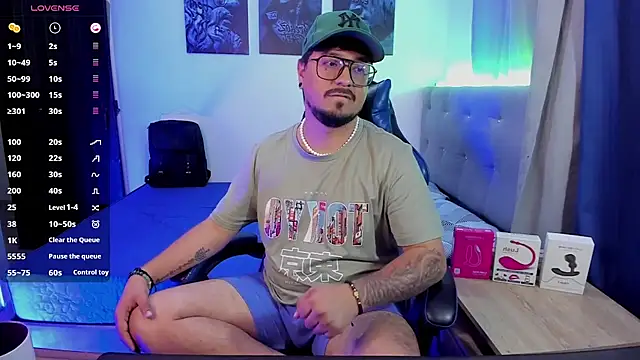 DaviidEvans_: διαδικτυακό σόου στην κάμερα