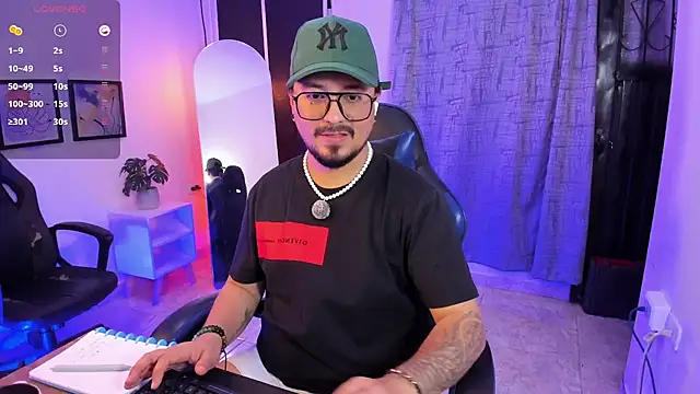 Show modela DaviidEvans_ na web-kameri