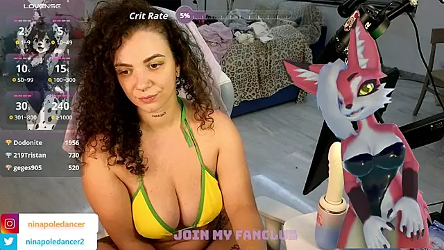 Show modela ninapoledance na web-kameri