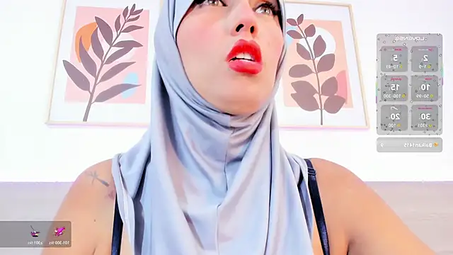 Show modela hanajameela na web-kameri