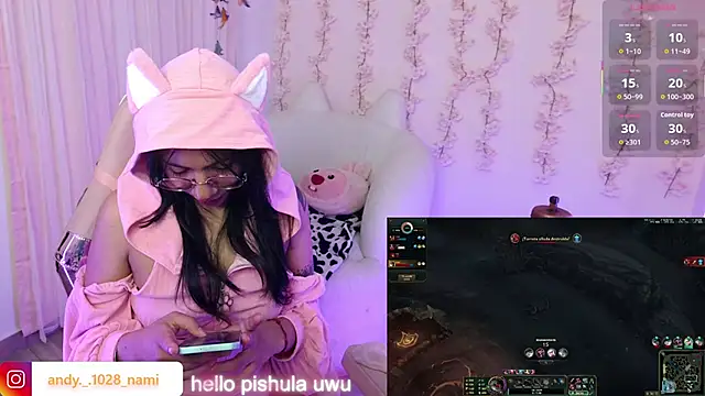 Nami_usagi: διαδικτυακό σόου στην κάμερα