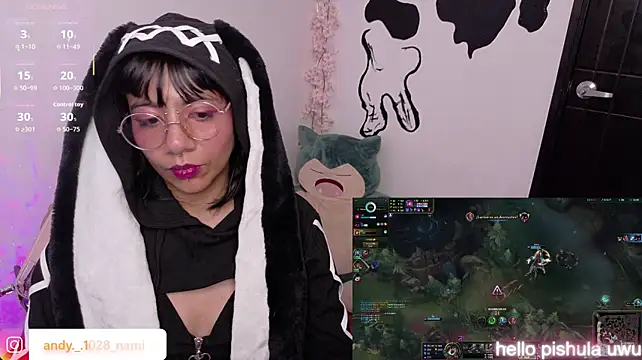 Show de Nami_usagi na webcam