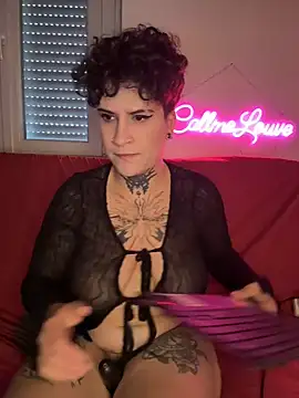 Show de callmelouve na webcam