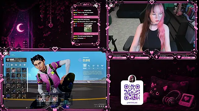 Pertunjukan Kamera Web Maya_Viola
