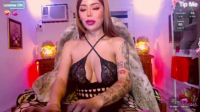Show de _QueenGoddess_ na webcam