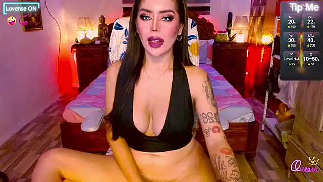 Show de _QueenGoddess_ na webcam