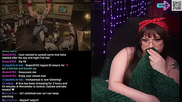 Show de evamila na webcam