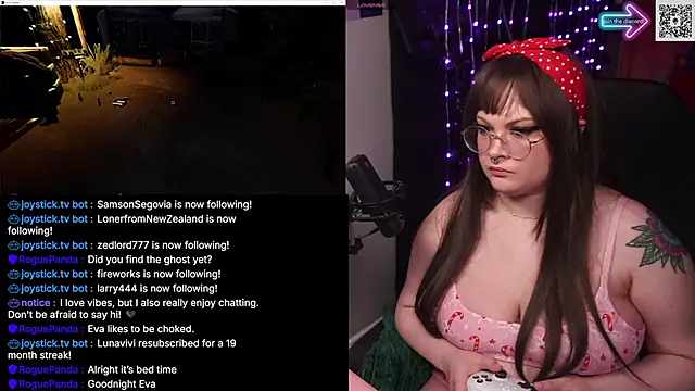 Show de webcam de evamila