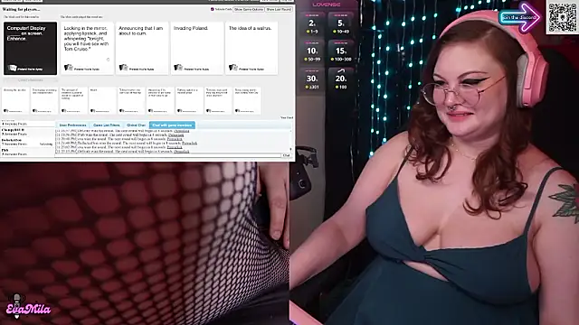 Show de evamila na webcam