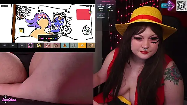 Show de webcam de evamila