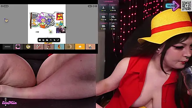 evamila 网络视讯表演