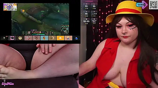 evamila webcam show