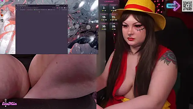 Show de webcam de evamila